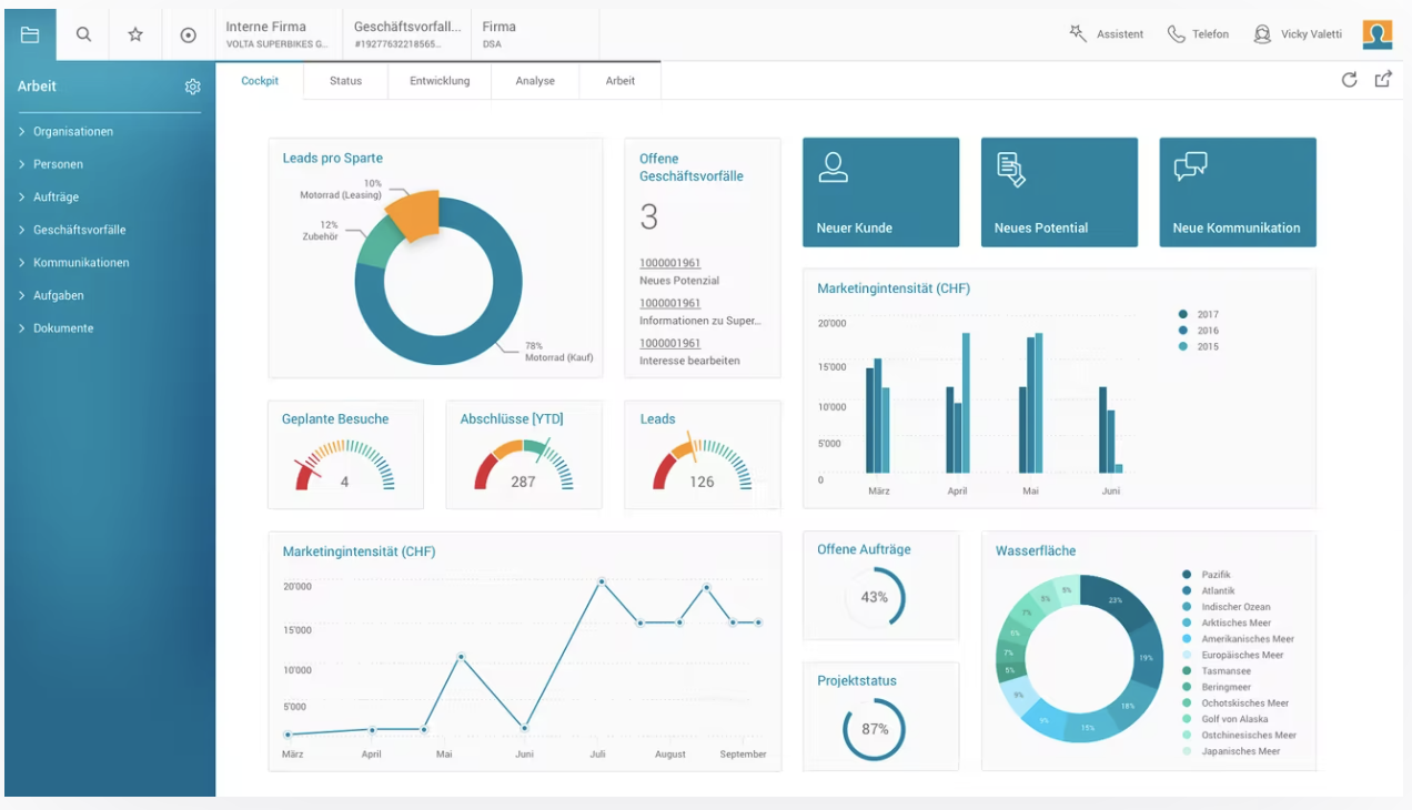 screenshot of BSI Customer Suite